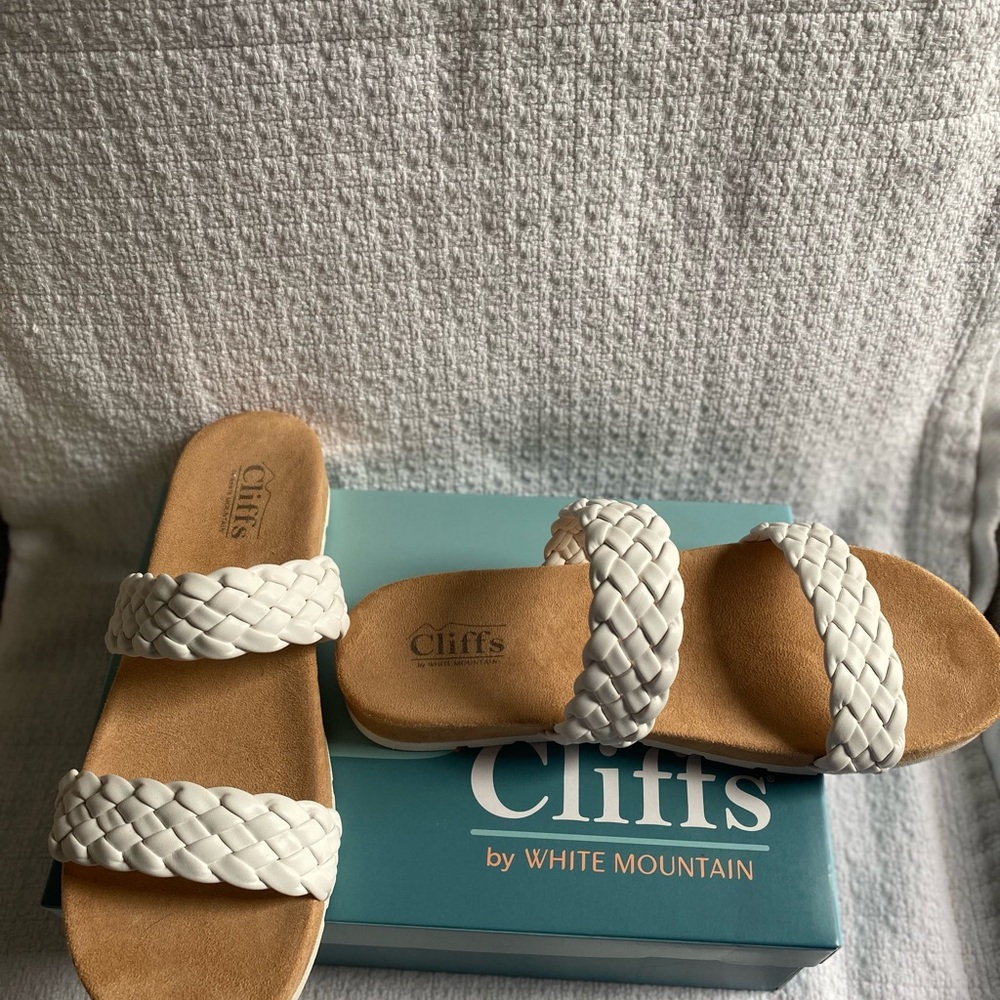 Cliffs White Braided Sandals - image 2
